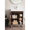 James Martin Vanities Alicante 24in Single Vanity, Mid-Century Acacia, Brushed Nickel w/ White Glossy Composite Stone Top E110V24MCABNKWG - alternate 2